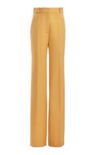 Moda Operandi Victoria Beckham Virgin Wool Split-hem Straight-leg Pants