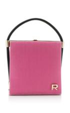 Rochas Velvet Square Frame Bag