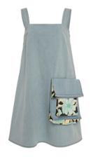 Claudia Li Patched Envelope Pocket Mini Dress
