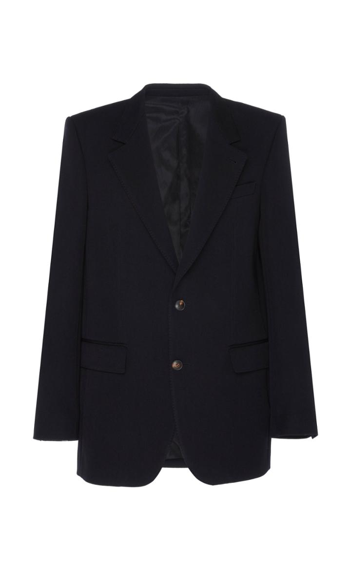 Ami Lined Oversize Two Buttons Jacket