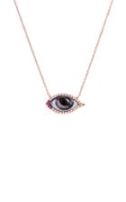 Moda Operandi Lito 14k Rose Gold & Enamel Eye Necklace