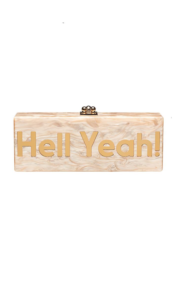 Edie Parker Flavia Hell Yeah Clutch