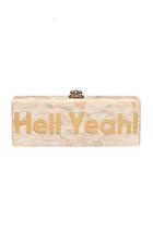 Edie Parker Flavia Hell Yeah Clutch