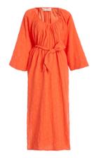 Mara Hoffman Luz Belted Cotton And Linen-blend Midi Dress