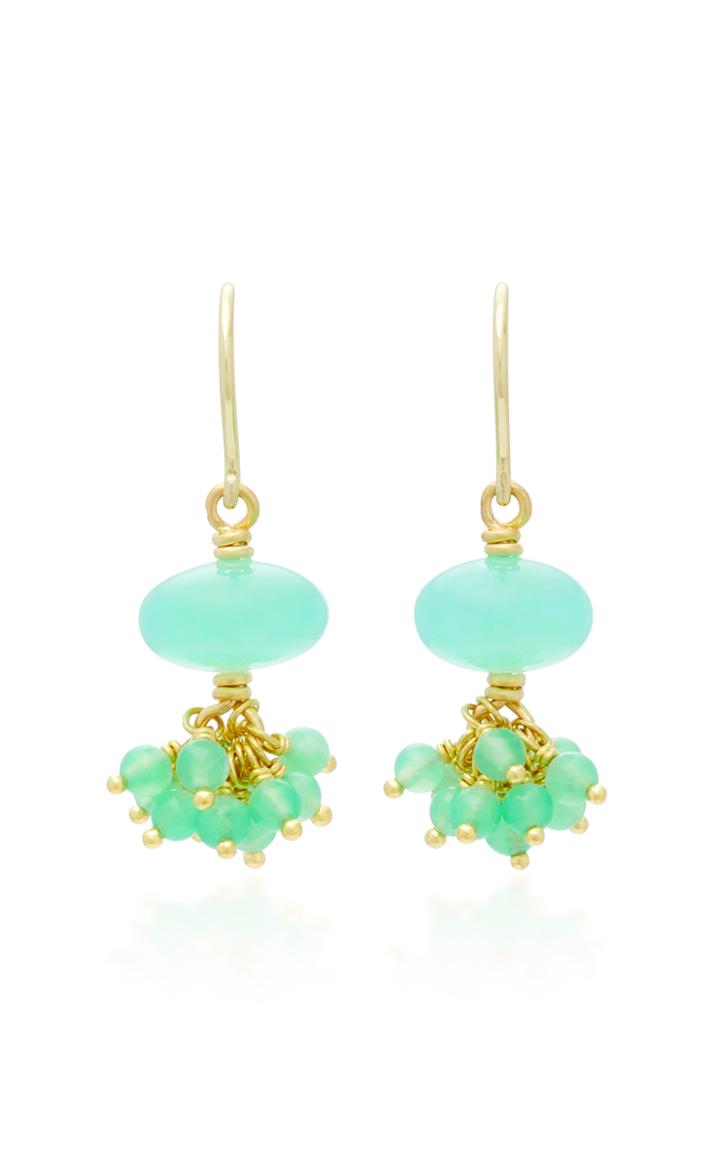 Mallary Marks Sprinkle 18k Gold Beaded Earrings