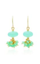 Mallary Marks Sprinkle 18k Gold Beaded Earrings
