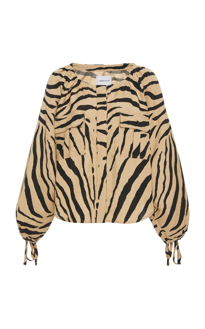 Current/elliott Studio 338 Printed Cotton Top