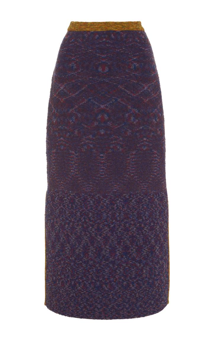 Rosie Assoulin Bonded Terry Two Way Stitch Skirt