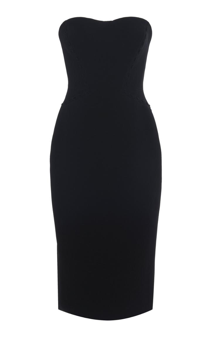 Zac Posen Strapless Crepe Dress