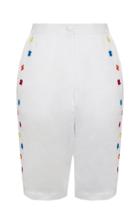All Things Mochi Fiora Linen Bermuda Shorts