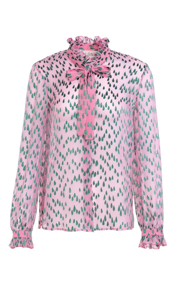 Moda Operandi Saloni Emile Silk-devore Top