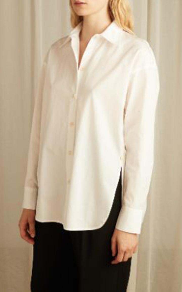 Moda Operandi Vince Convertible Cotton Poplin Shirt