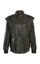 Alberta Ferretti Removable Sleeves Leather Jacket