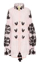 Yuliya Magdych Silk Cotton Chestnut Blouse