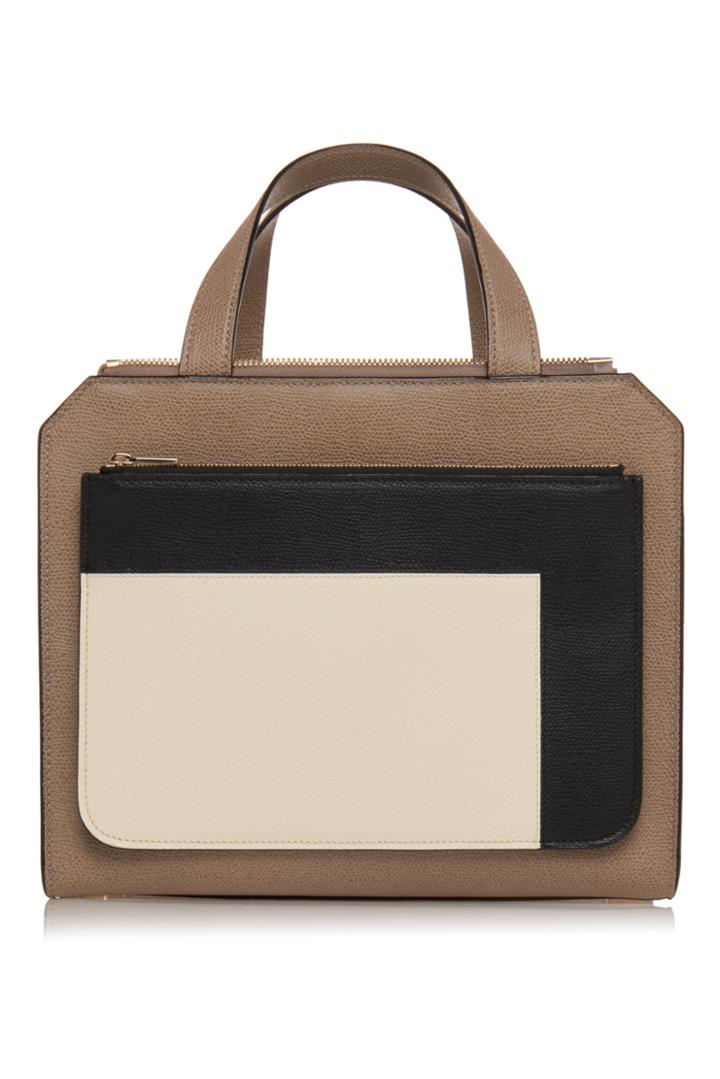 Valextra Passepartout Medium Grain Leather Bag