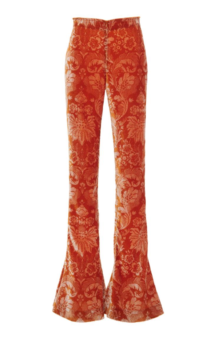 Moda Operandi Acne Studios Pandra Velvet Flared Trousers