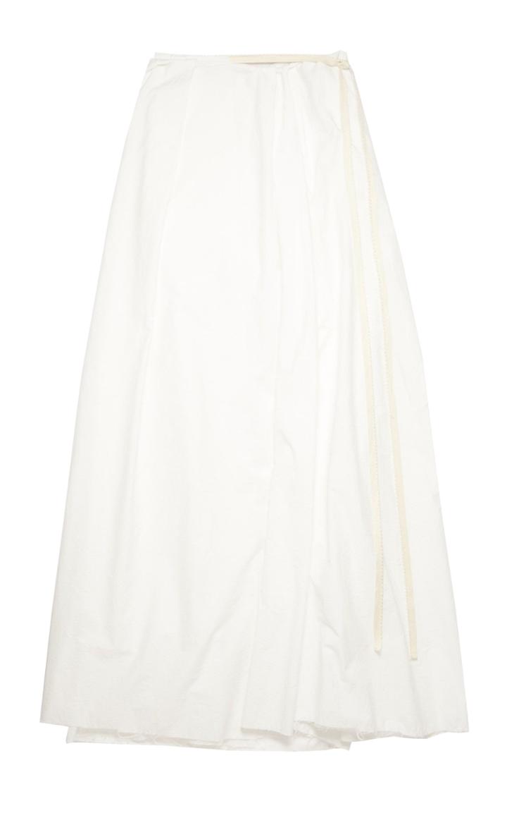 Moda Operandi Acne Studios Cotton-blend Wrap Silhouette Maxi Skirt
