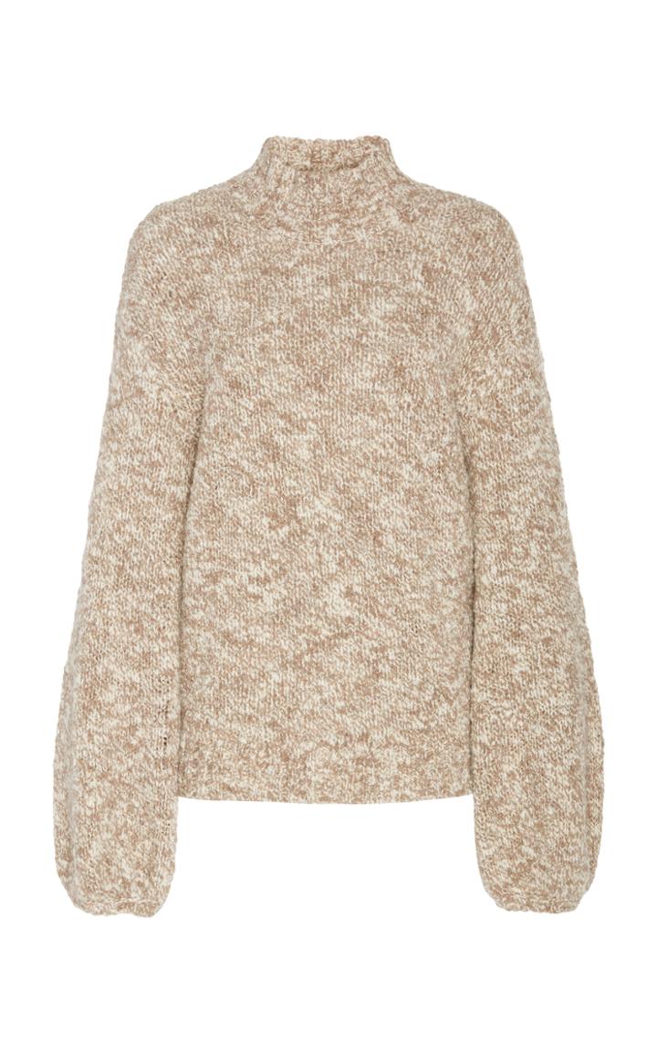 Co Mock-neck Wool-blend Sweater