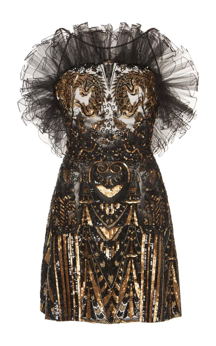 Zuhair Murad Matsuri Ruffle Mini Dress