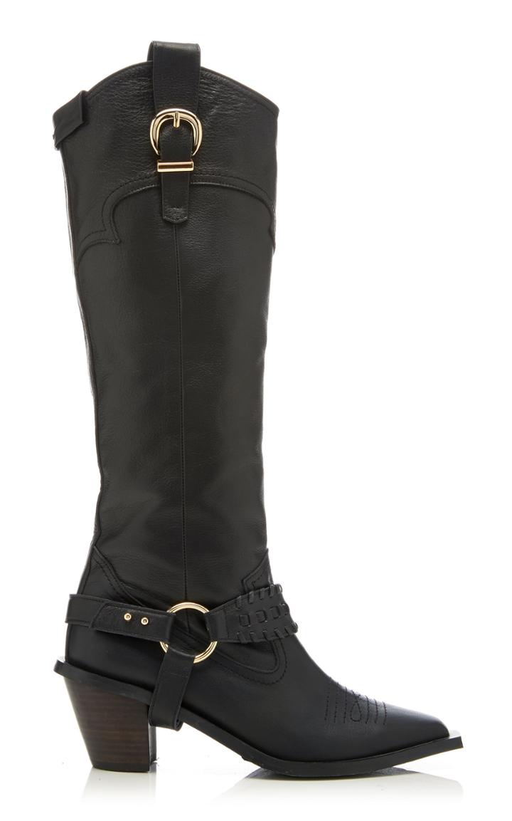 Reike Nen Western Knee High Leather Boots