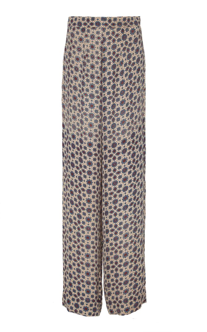 Alix Of Bohemia One Of A Kind Marrakesh Printed Silk Pants