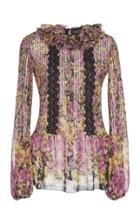 Giambattista Valli Ruffle Neck Blouse