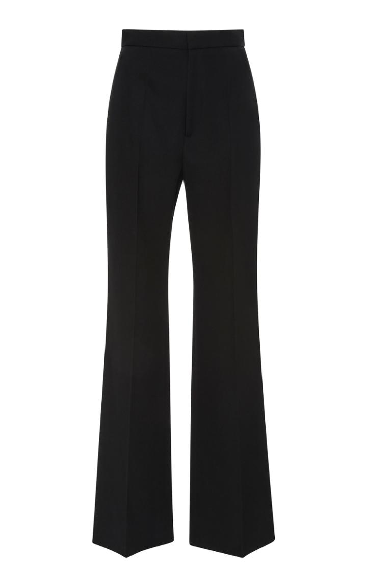 Givenchy Straight Leg Wool-crepe Flared Pants