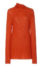 Rosetta Getty Asymmetric Ribbed-knit Sweater