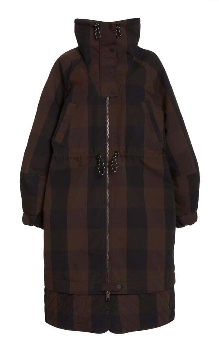 Ganni Checked Double-cotton Jacket