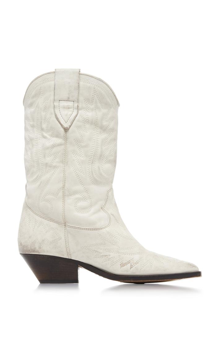 Isabel Marant Duerto Embroidered Leather Boots Size: 36