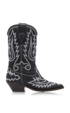 Isabel Marant Duerto Embroidered Leather Boots Size: 36