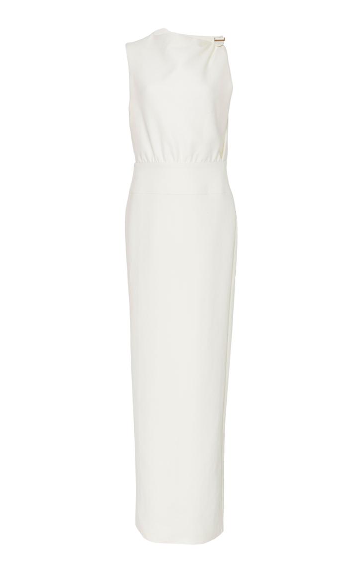 Hensely Asymmetric Buckle Gown