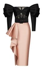 Moda Operandi Rasario Lace-detailed Draped Satin Off-the-shoulder Midi Dress