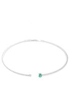 Hueb Spectrum 18k White Gold, Diamond And Emerald Choker