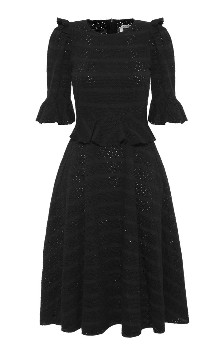 Anna Mason Kate Eyelet Peplum Dress
