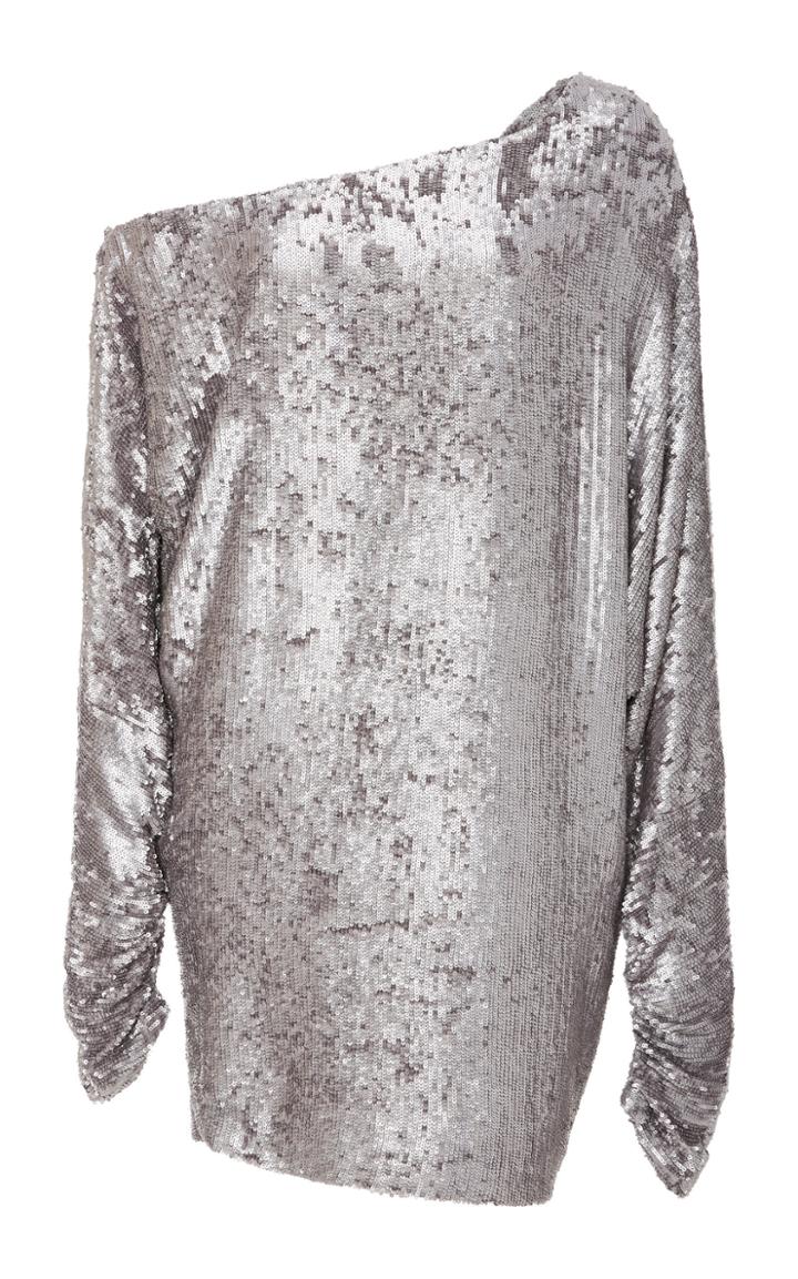Zeynep Aray Off Shoulder Sequin Dress