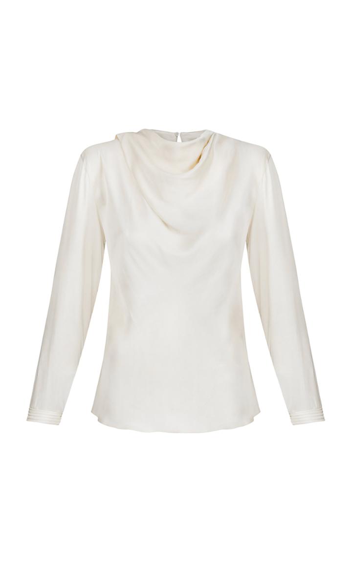 Moda Operandi Anna October Draped Satin Blouse