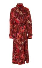 Etro Floral Print Trench Coat