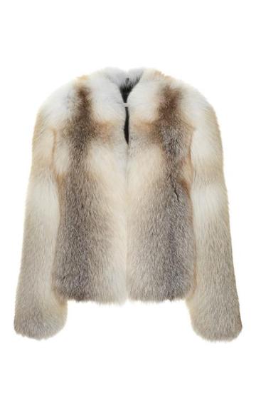 Preorder Christopher Kane Blonde Fox Fur Jacket