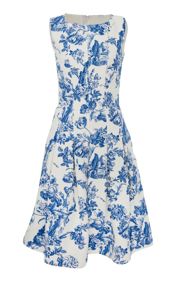 Oscar De La Renta A-line Print Dress