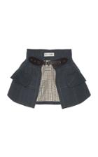 Dice Kayek Plaid Belt Skirt