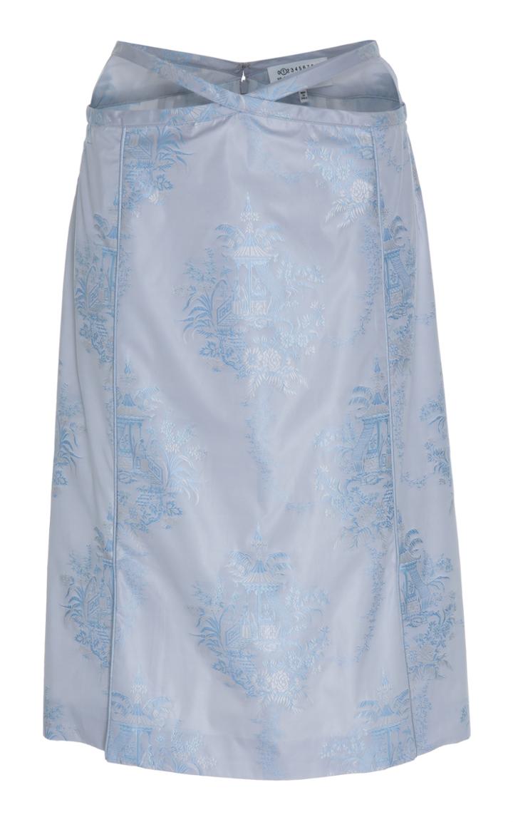 Maison Margiela Jacquard Strappy Knee Length Skirt
