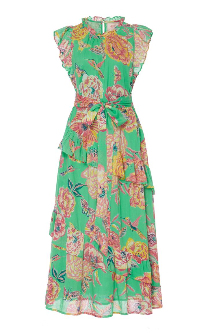 Moda Operandi Banjanan High Neck Ruffled Bella Dress Size: Xs