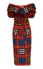 Mara Hoffman Arabella Off-shoulder Printed Cotton Midi Dress