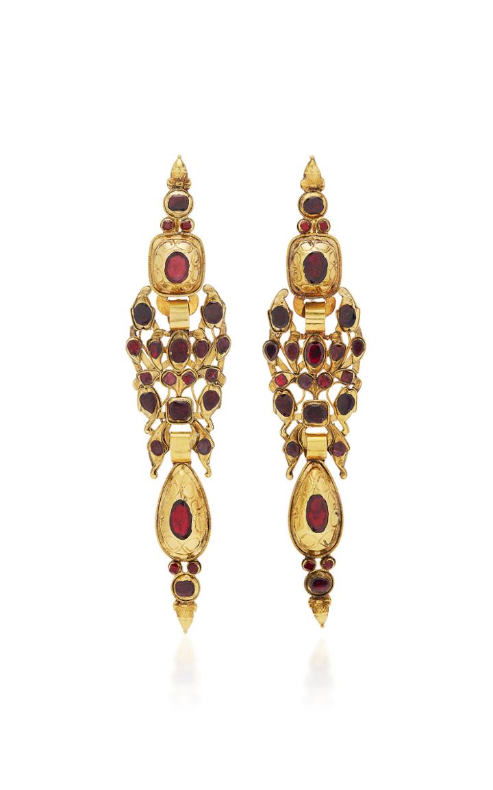 Simon Teakle Antique Iberian And Gold Drop Earrings