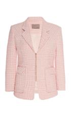 Moda Operandi Soonil Pink Tweed Military Jacket Size: 0