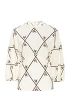 Emilia Wickstead Sylvie Printed Silk Top