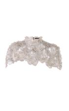 Balmain Floral-embellished Sequined Cropped Cape