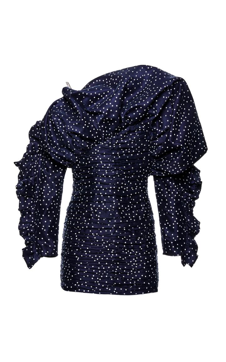 Magda Butrym Trani Polka-dot Taffeta Dress