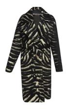 Rochas Zebra Jacquard Coat